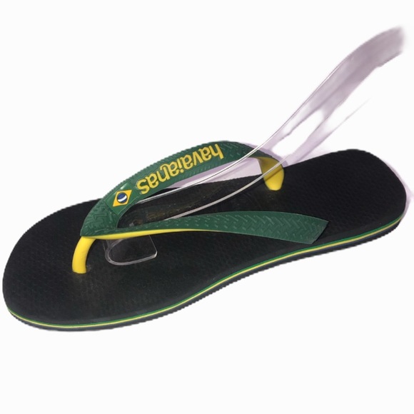 Havaianas Green yellow Flip Flop Kids Sandal - Picture 1 of 13